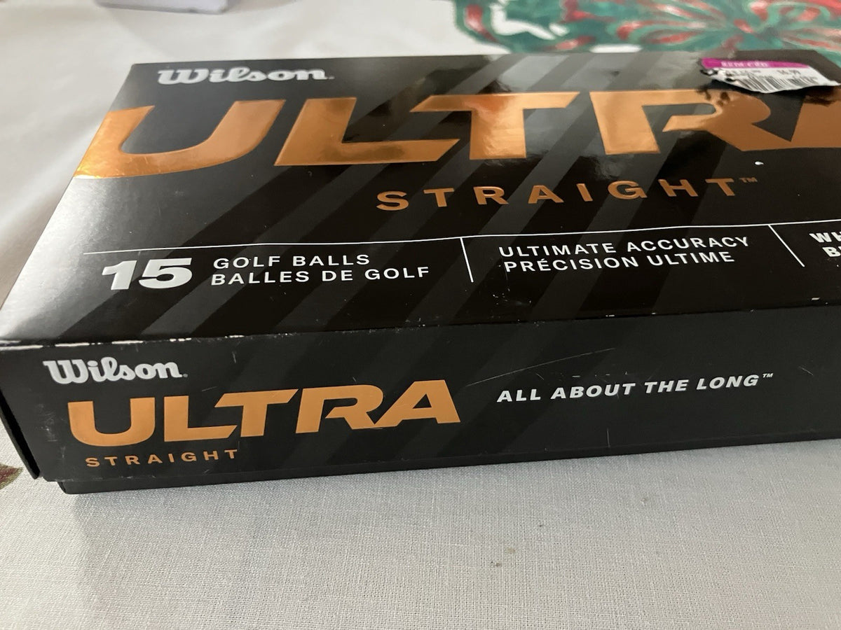 Wilson 15 Pack Ultra Straight White Long Distance Golf Balls