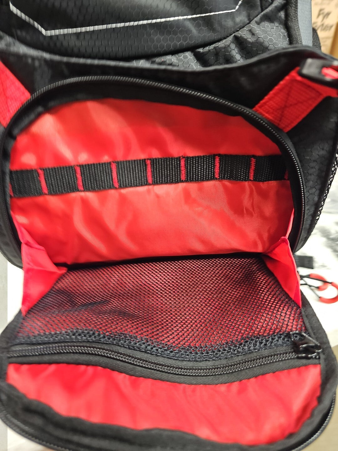 Water-Resistant Fishing Backpack Tackle Box with Pockets - Black