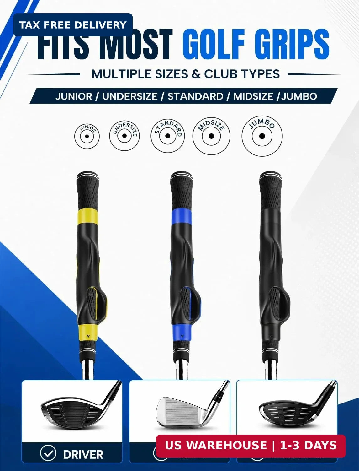 Golf Grip Trainer Correct Hand Position Swing Practice Aid Build Muscle