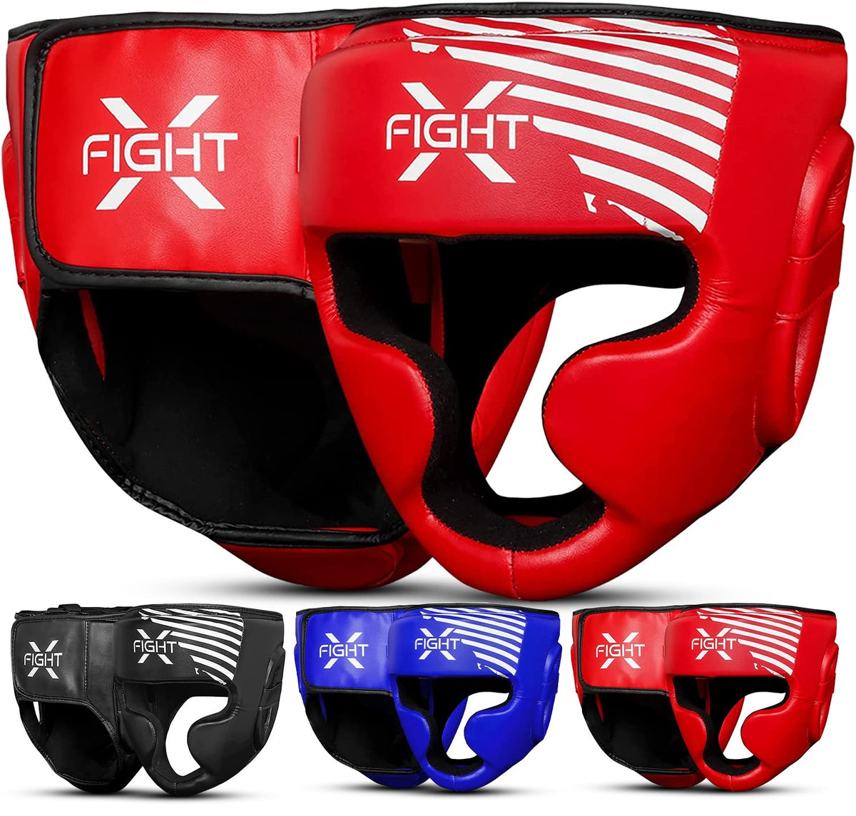 Boxing Headgear for Men & Women - PU Leather Unisex Training Head Guard