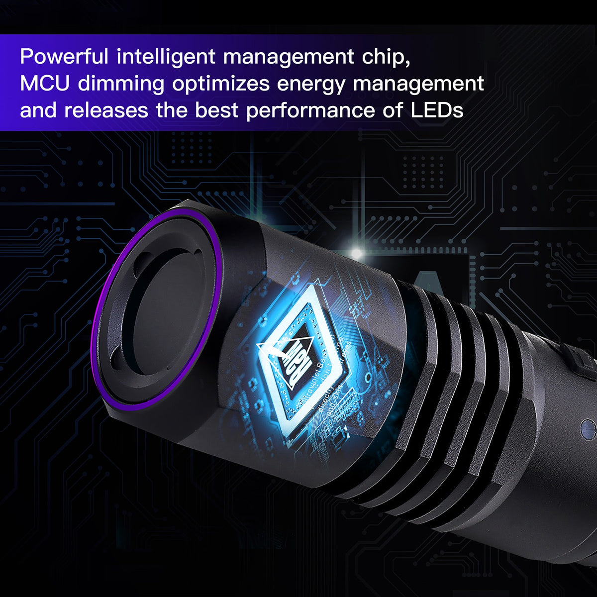 UV Blacklight Flashlight 365nm Rechargeable Pet Urine Detector