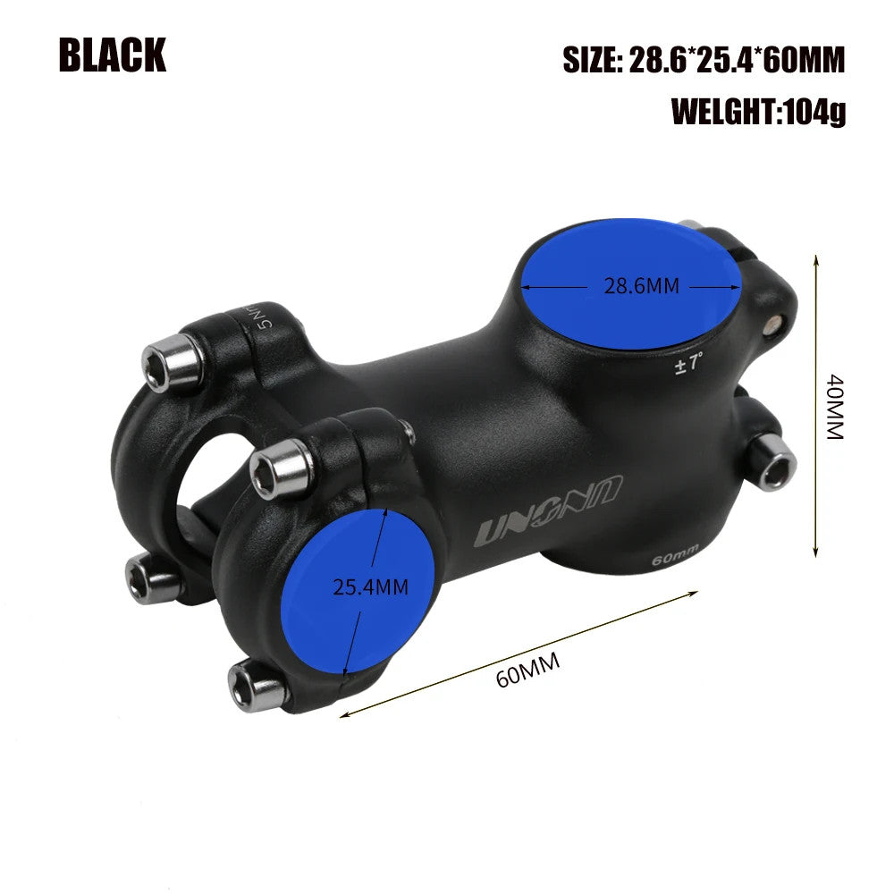 Bike Stem 25.4mm 7° Aluminum Alloy MTB Road Bicycle Handlebar Stem