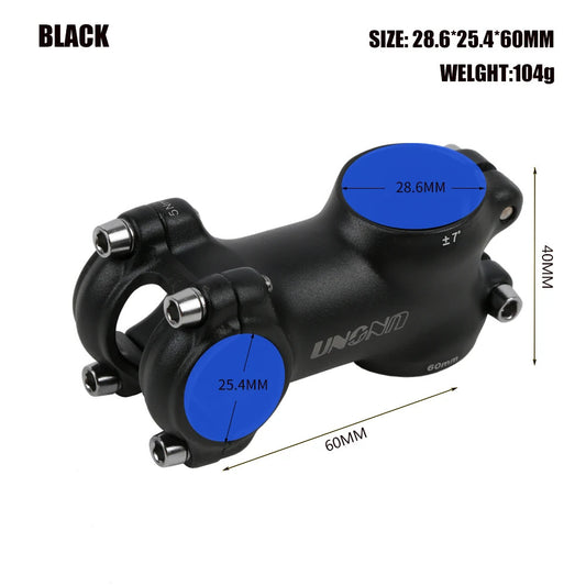 Bike Stem 25.4mm 7° Aluminum Alloy MTB Road Bicycle Handlebar Stem
