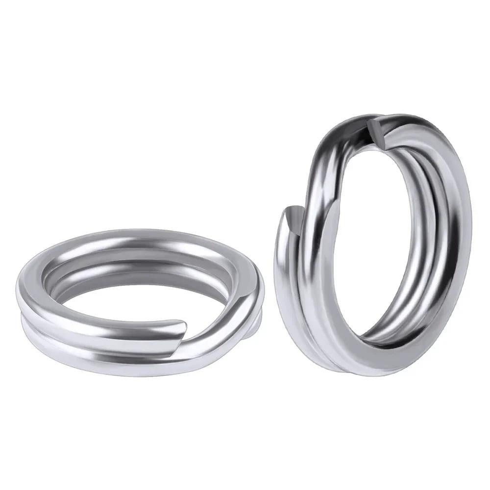 Heavy Duty Stainless Steel Fishing Split Rings 0#-12# for Crankbaits & Lures, 100Pcs