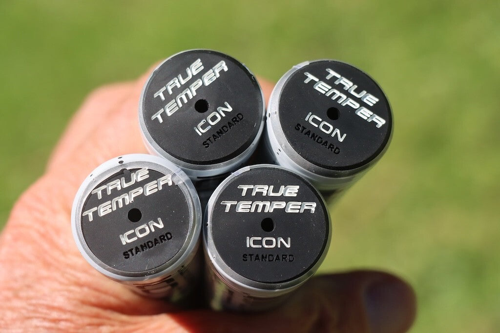 Golf Grip Set - Standard Black/White Perforated Rubber for Better Control