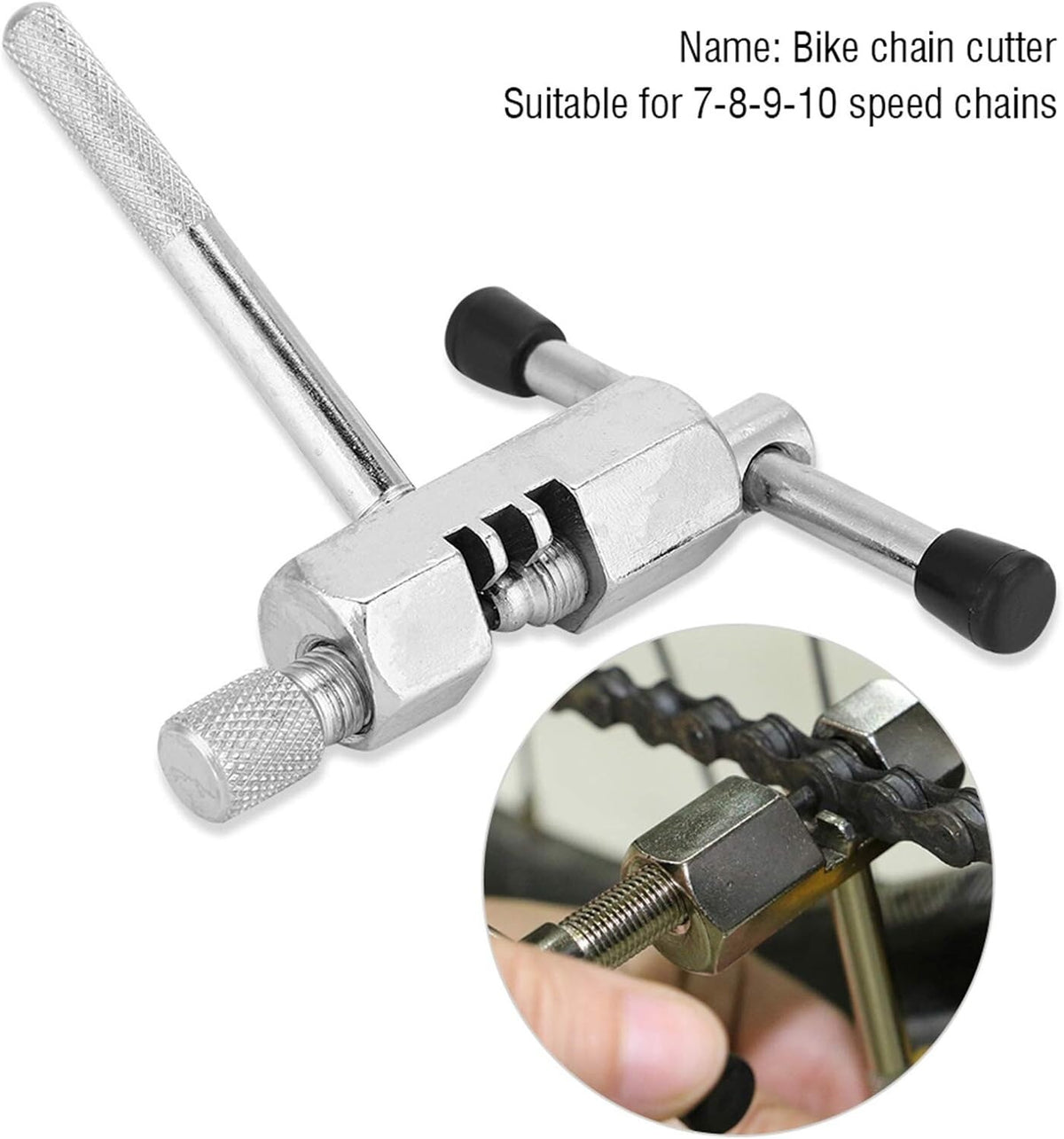 Bike Chain Breaker Tool Bicycle Chain Splitter Cutter for 7-10 Speed Bikes