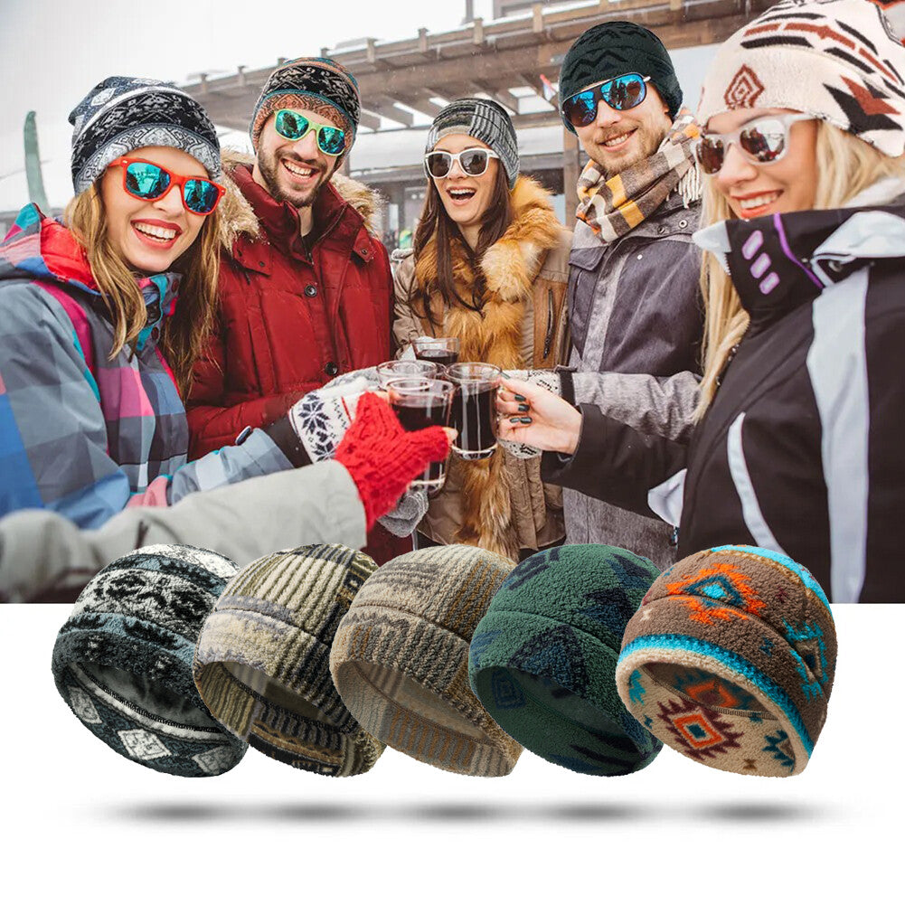 Unisex Winter Beanie Ski Cap Fleece Ear Protection Cycling Hat
