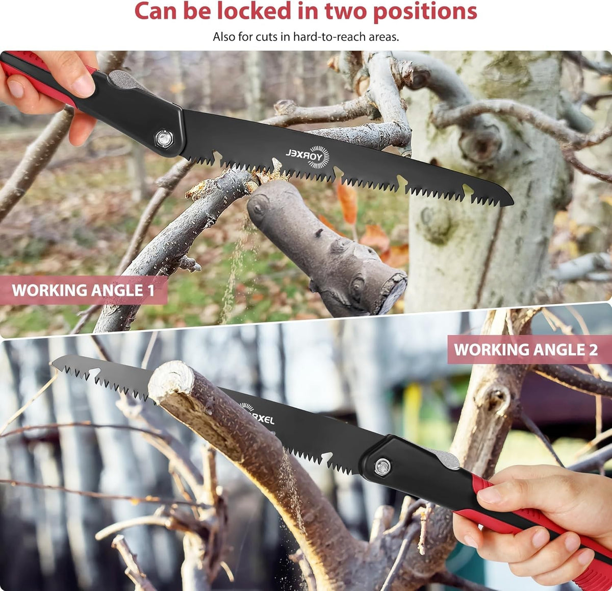 10-Inch Folding Camping Saw with High-Carbon Steel Blade and Teflon Coating