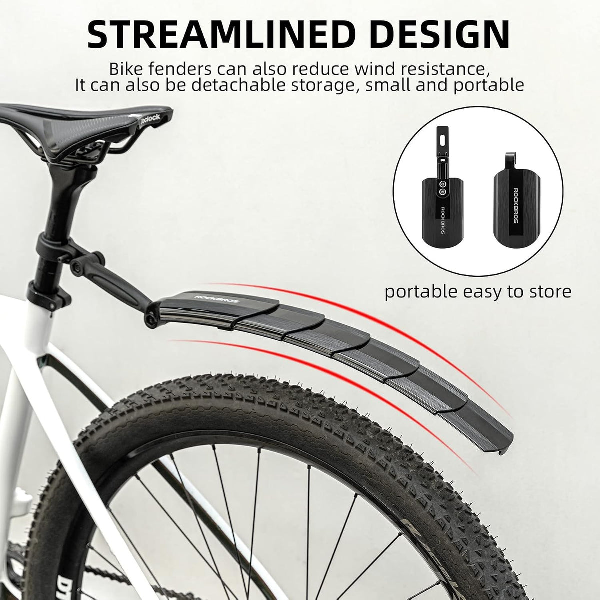 Retractable Bike Fender Set - Front and Rear Mudguards for Cycling