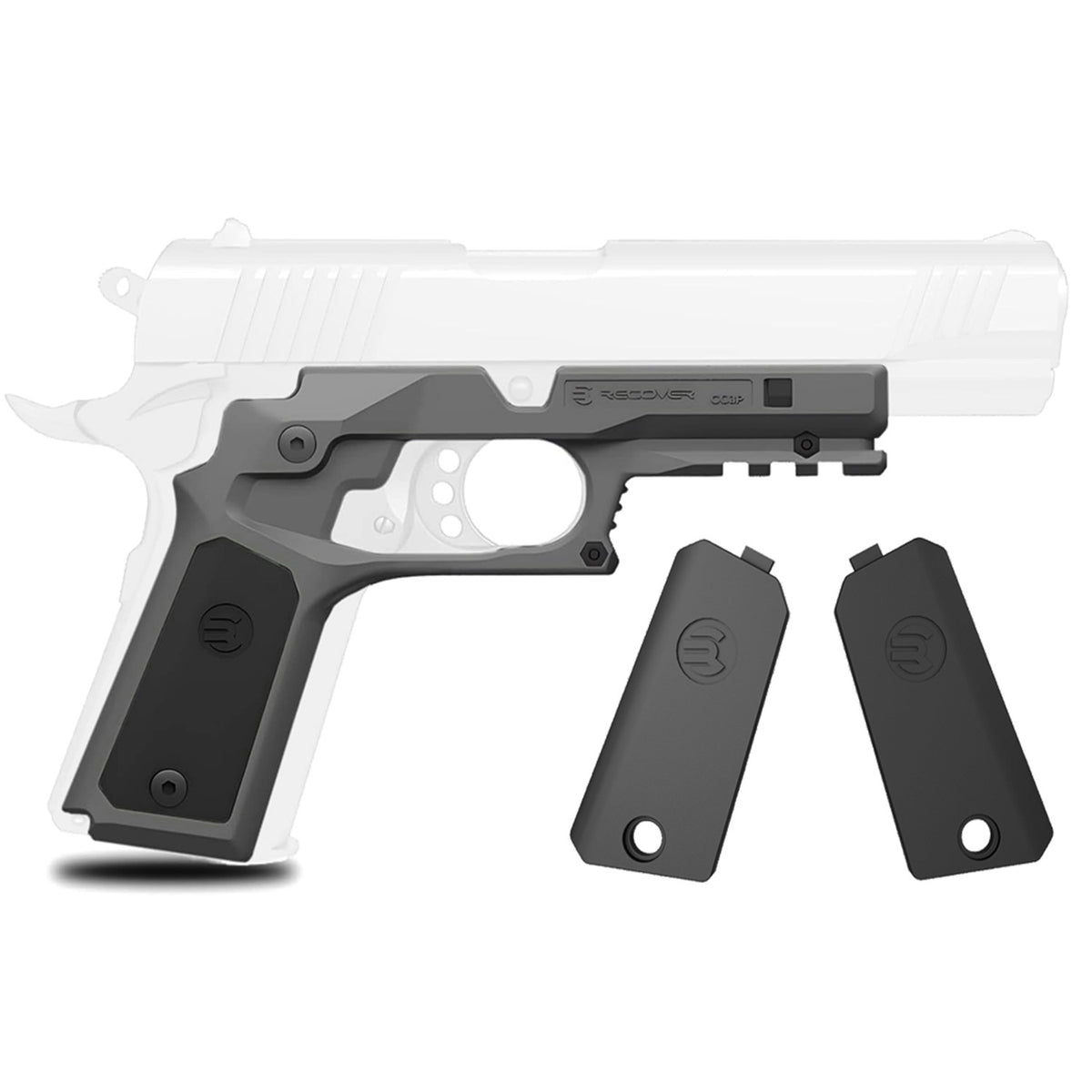 1911 Pistol Rail & Grip System - Universal Mount for Accessories, Easy Install