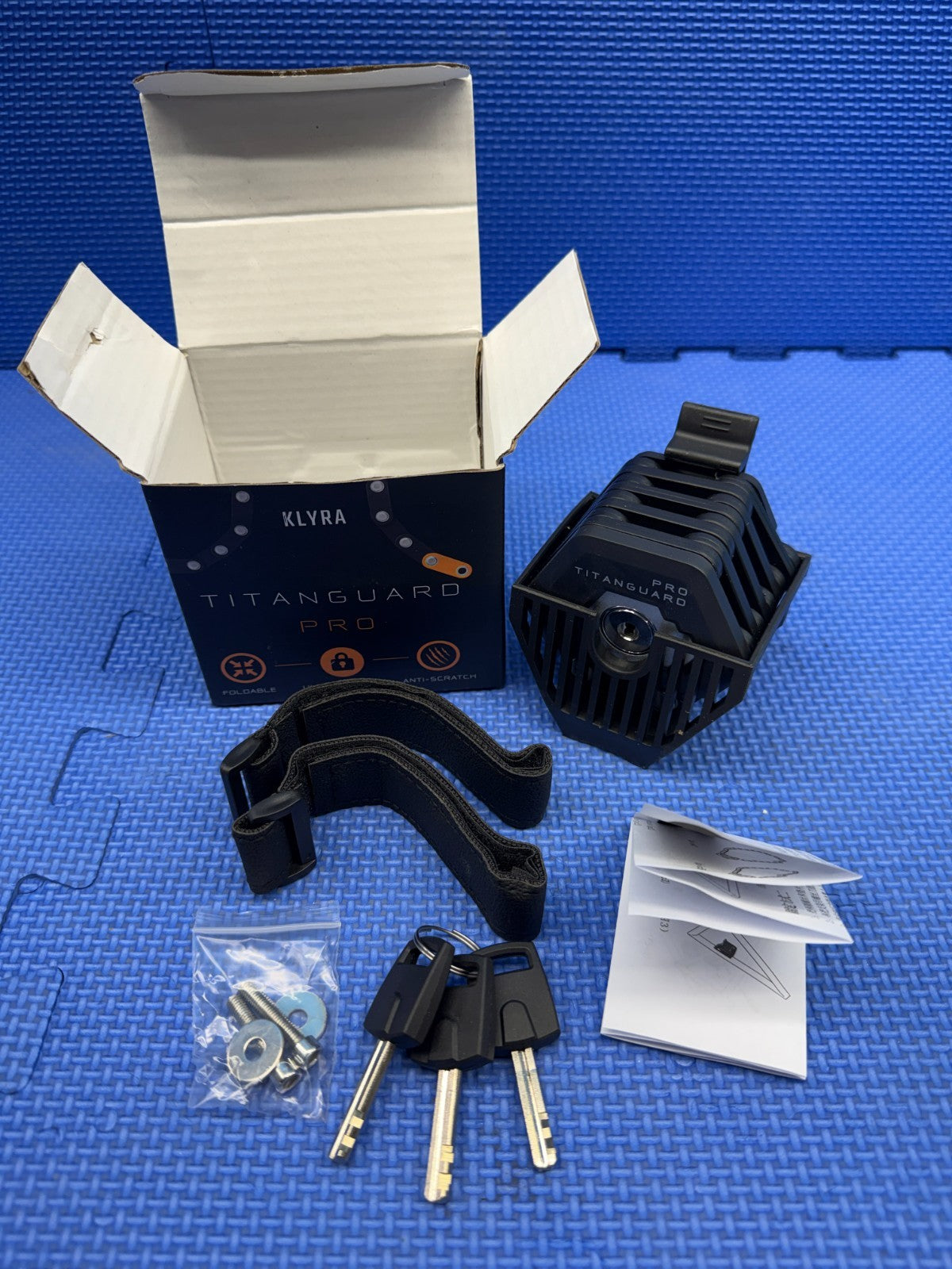 Heavy Duty Foldable Bike Lock Anti-Theft Security Chain for Bikes