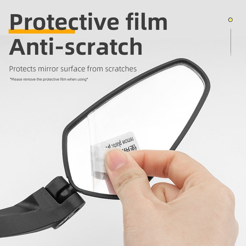 Adjustable Bicycle Rearview Mirror Pair - Wide Field of Vision Handlebar Mirror