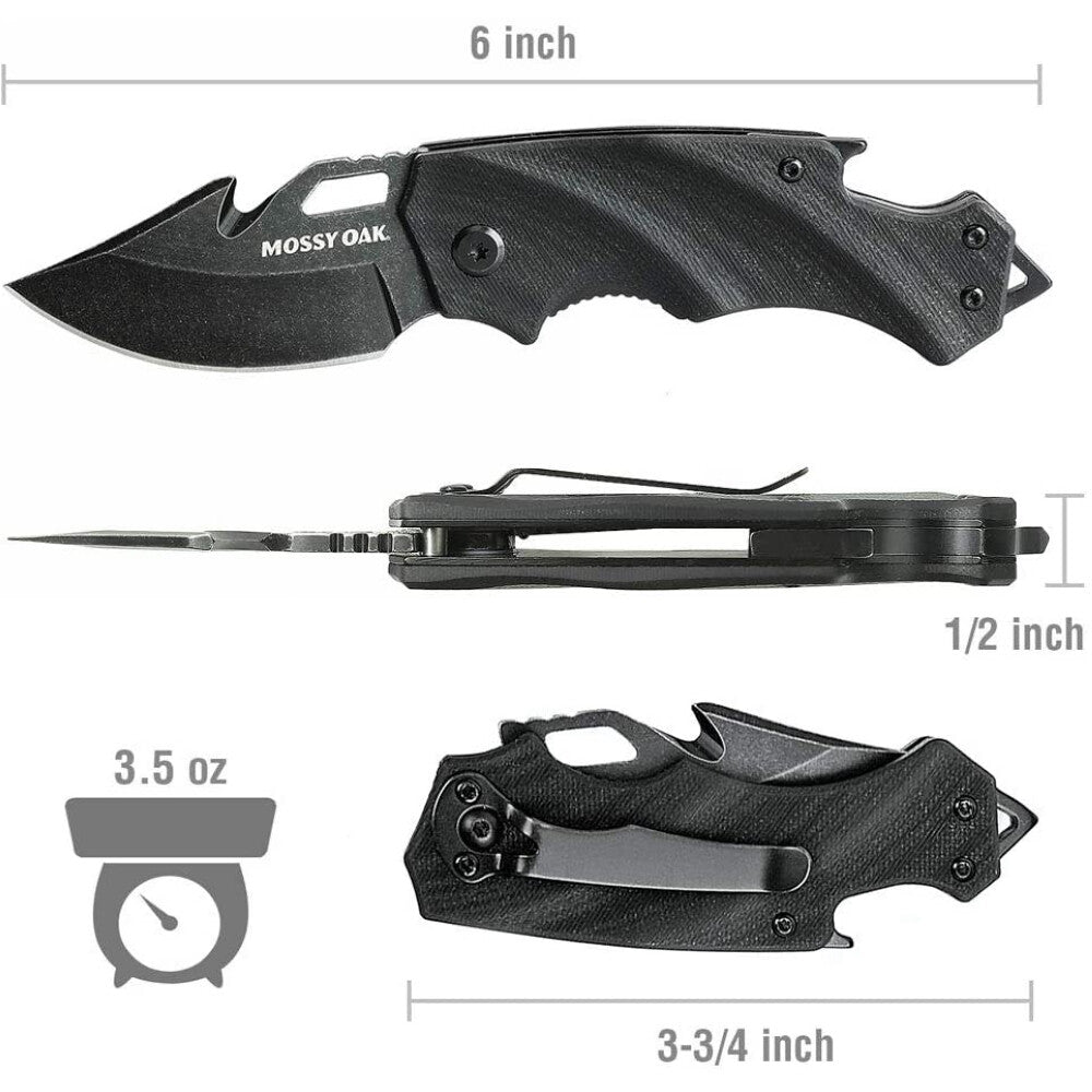 Folding Pocket Knife with G10 Handle 2.5-Inch Blade Multifunction EDC Tool