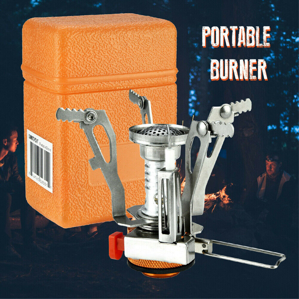 Portable Camping Stove with Complete Cookware Set - Gas Burner for Hiking & Picnics