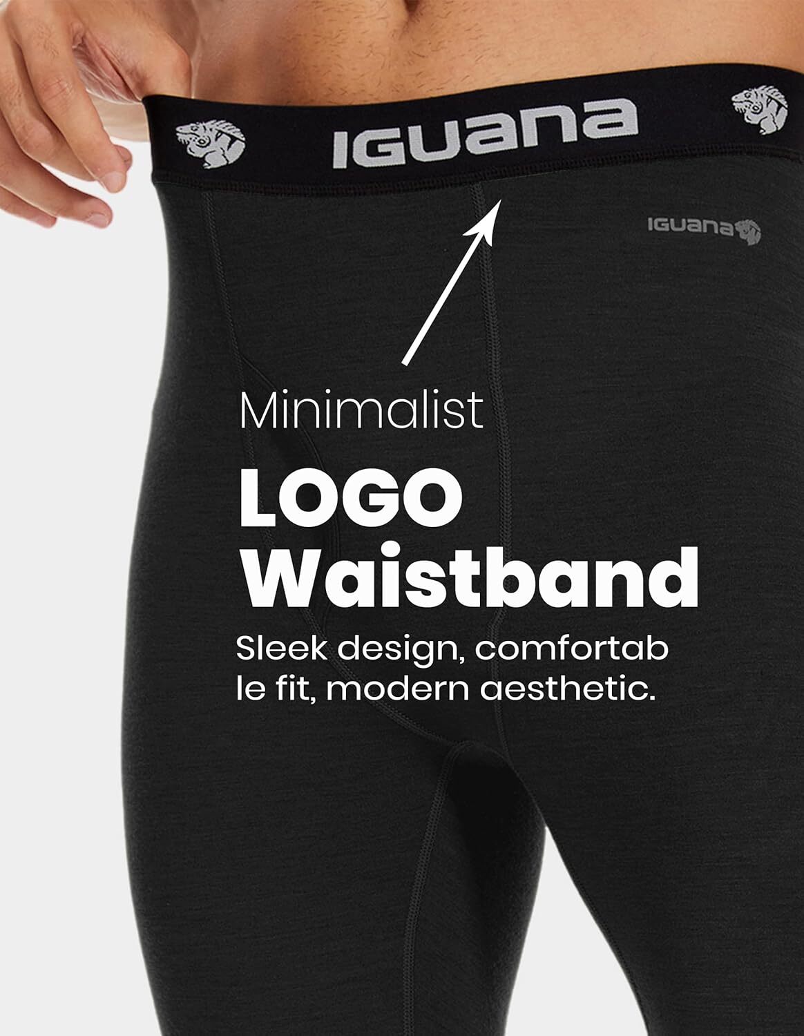 Men's Merino Wool Base Layer Pants - Thermal Long Johns for Winter