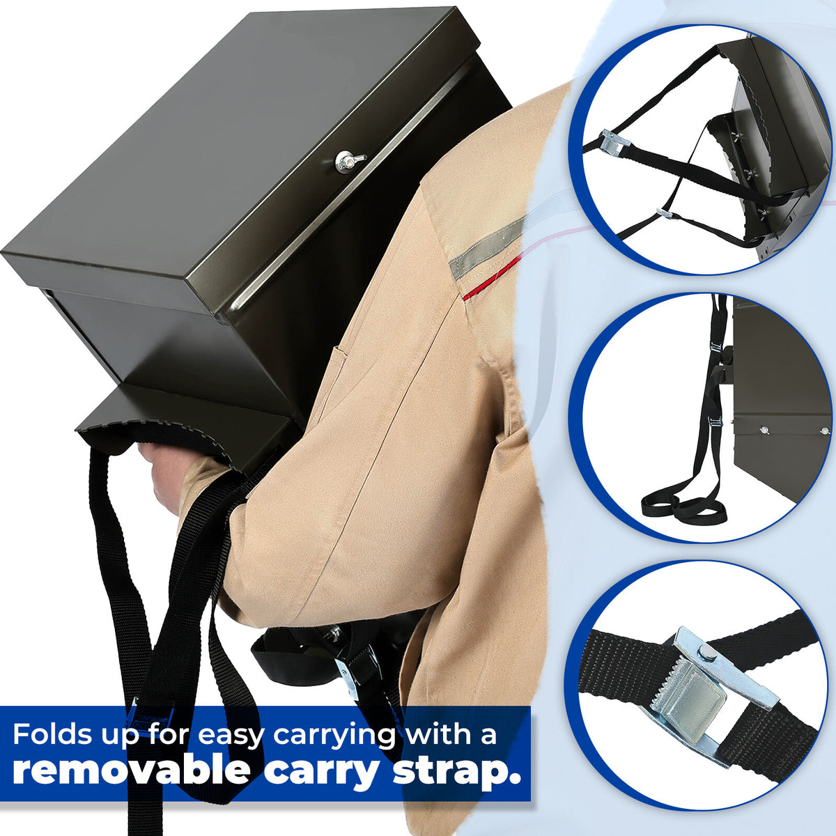 Portable Deer Gravity Feeder Tree Mount 85 LBS for Wild Game Hunting