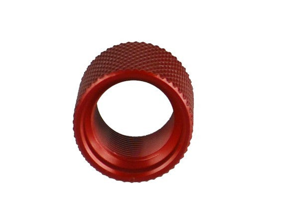Red Aluminum Thread Protector 1/2x28 TPI for Handgun & Rifle - Thin Type
