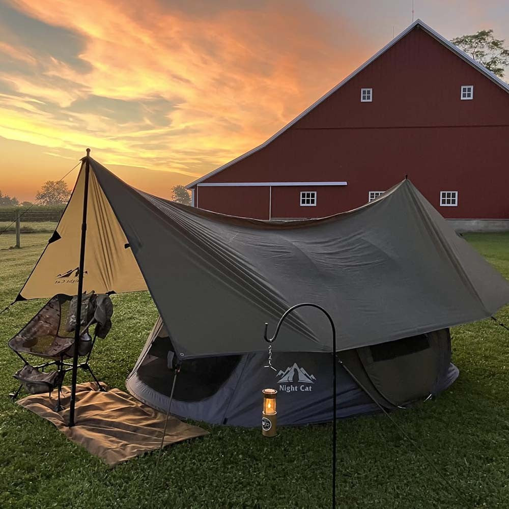 2-4 Person Waterproof Pop Up Camping Tent with Ventilation & Easy Setup