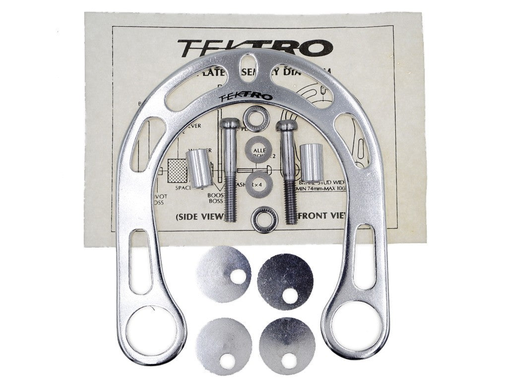 90s 00s Tektro Alloy V-Brake Booster for MTB V-Brake Silver - Bike Brake Part