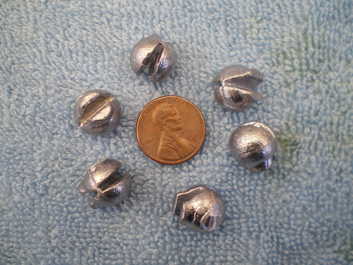 100 Pcs Removable Split Shot Sinkers 3/8 & 1/4 Oz Soft Lead Fishing Tackle