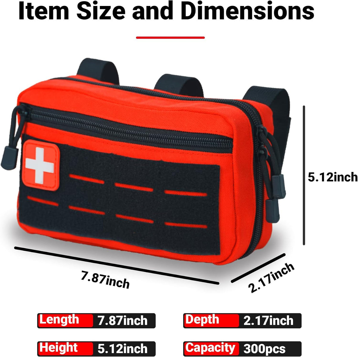 Hiking First Aid Kit Backpack Emergency Bag for Camping Hunting Travel