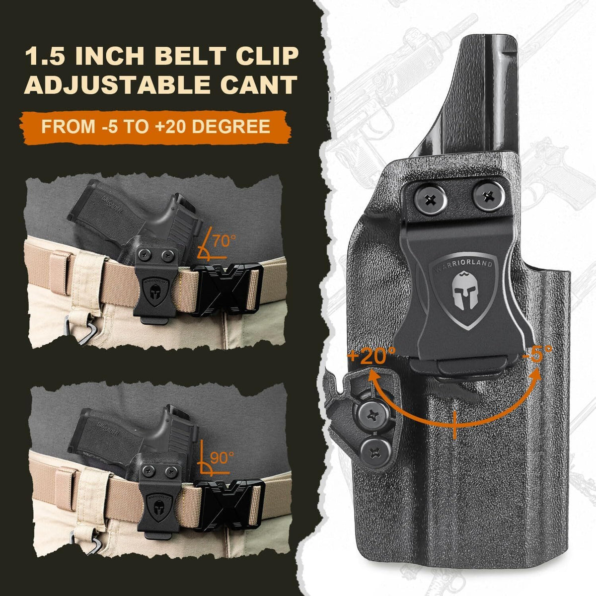 Concealed Carry IWB Kydex Holster for Springfield Armory Echelon 4.5F with Optics Cut