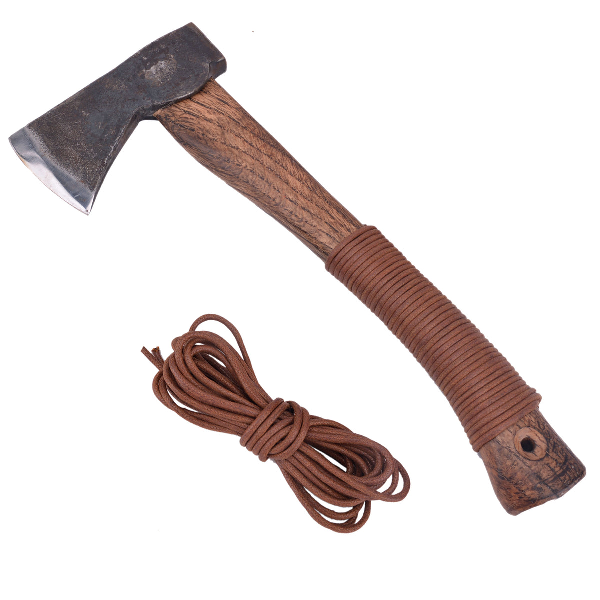 Leather Axe Handle Wrap Protector - Genuine Vegetable Tanned Full Grain Cord