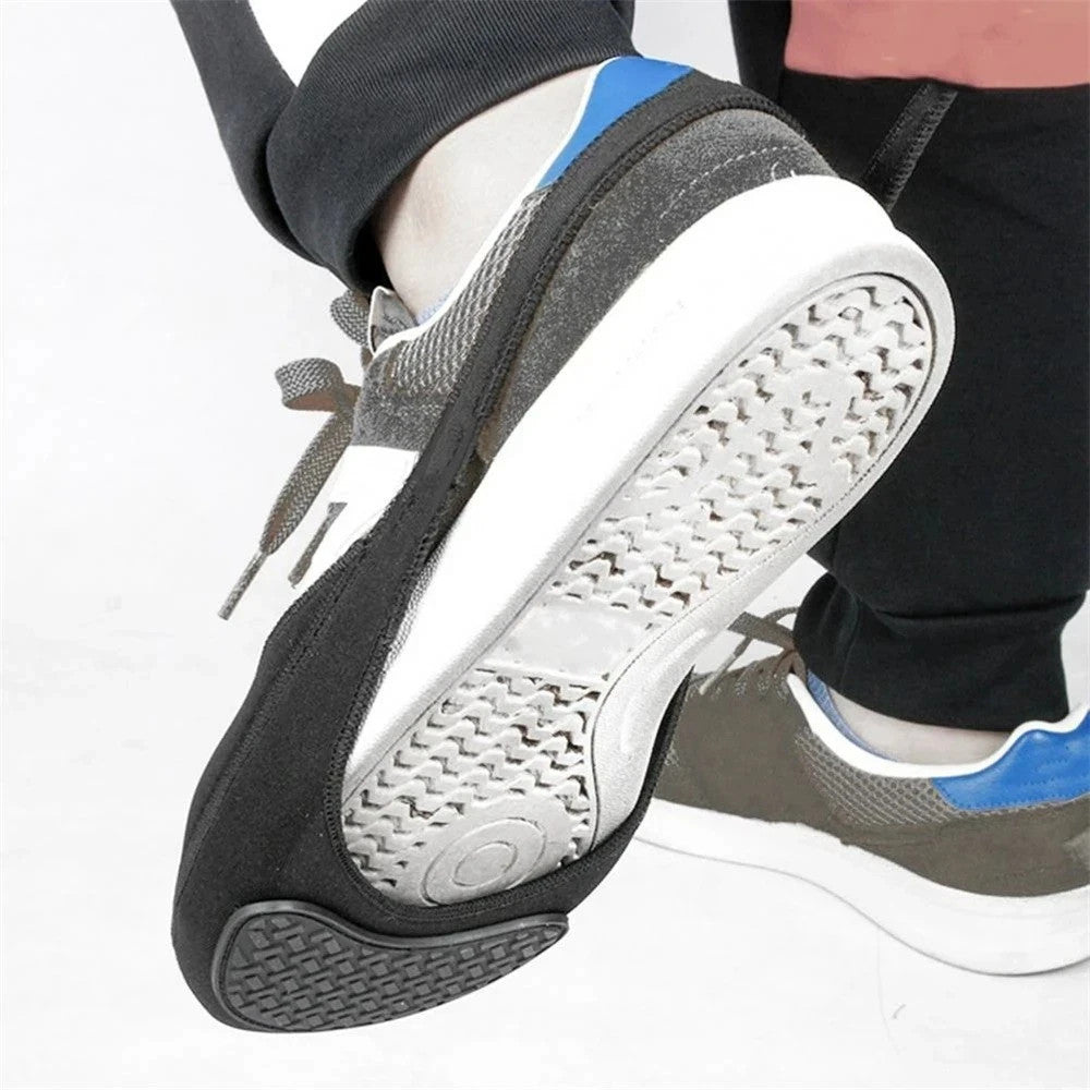 Motorcycle Gear Shift Protector Anti-slip Waterproof Shoe Cover - Black