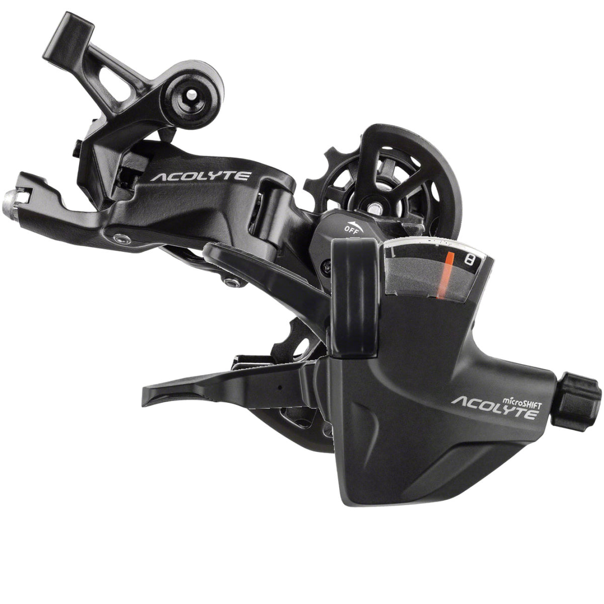 8-Speed Bicycle Shifter and Rear Derailleur Bundle for Mountain Bikes