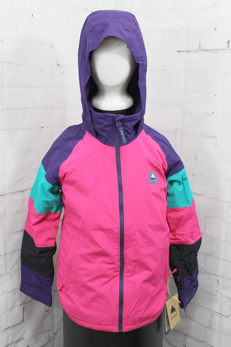 Youth Girls Snowboard Jacket Pink Purple Waterproof Insulated
