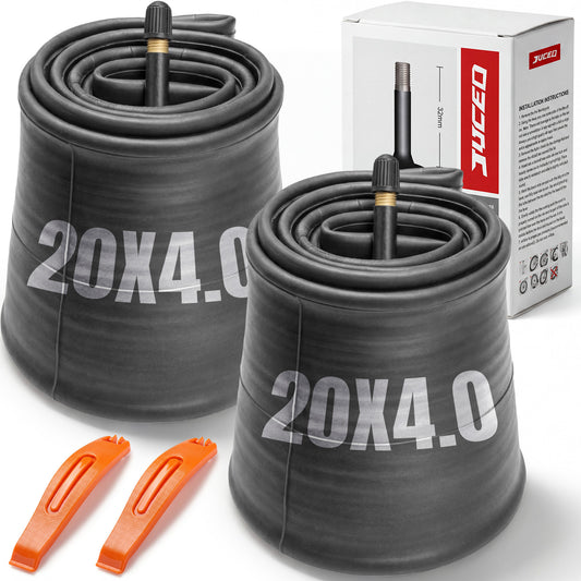 20x4 Fat Tire Inner Tubes with Schrader Valve for 20-Inch Bikes - Heavy Duty