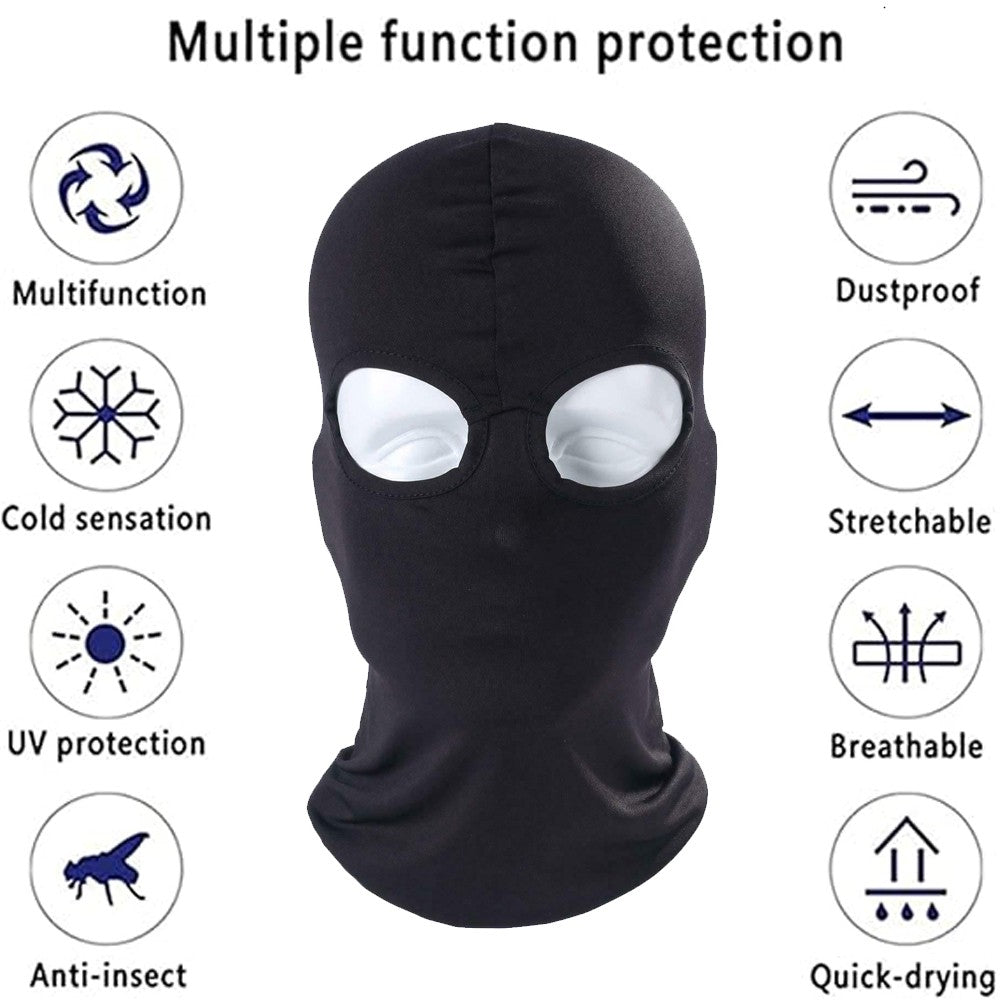 2-Hole Full Face Mask for Cycling Ski Fishing Men Women Unisex