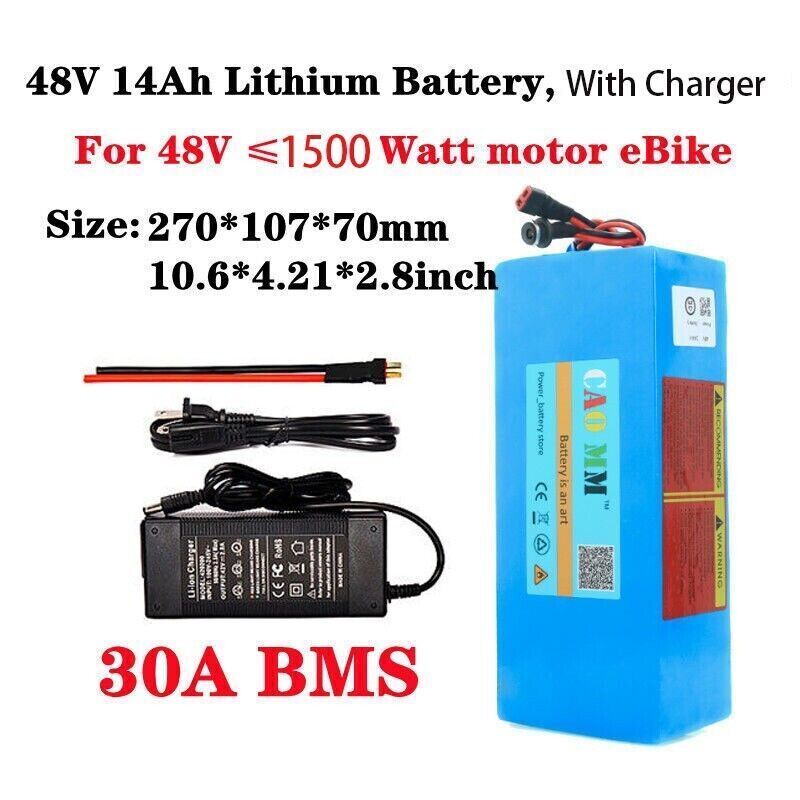 Electric Bicycle Battery 36V/48V 8Ah-20Ah for E-Bikes and Electric Bikes