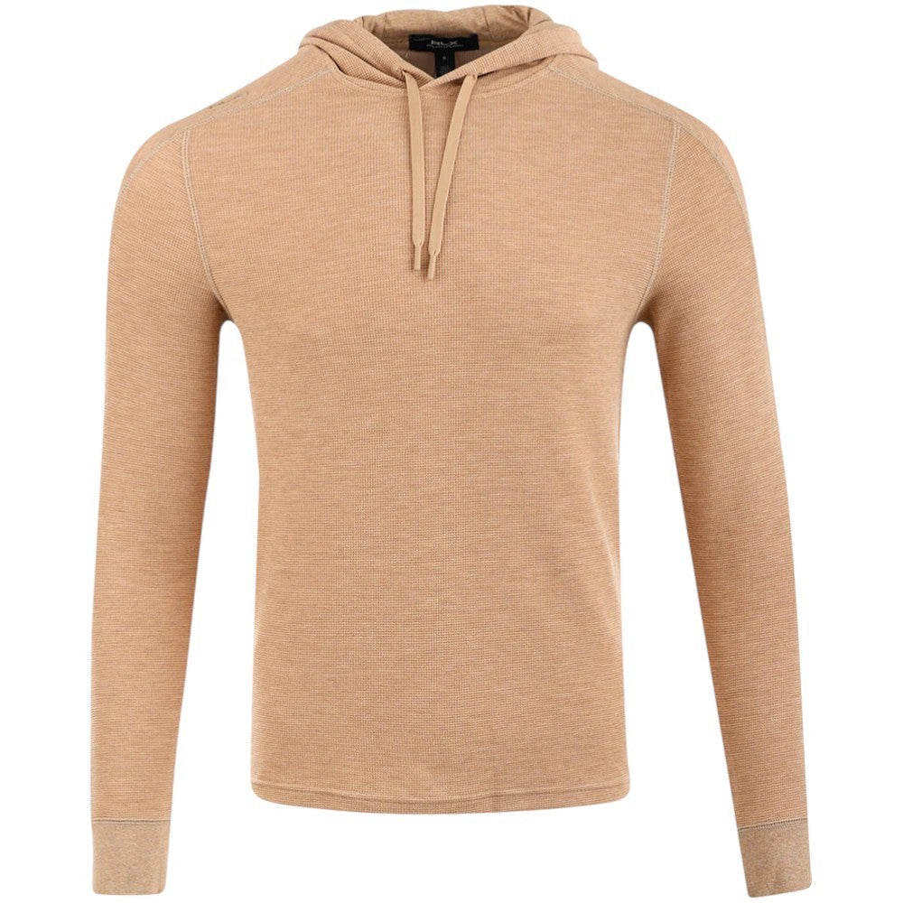 Waffle Knit Pullover Hoodie for Men - Moisture-Wicking, Recycled Fabric