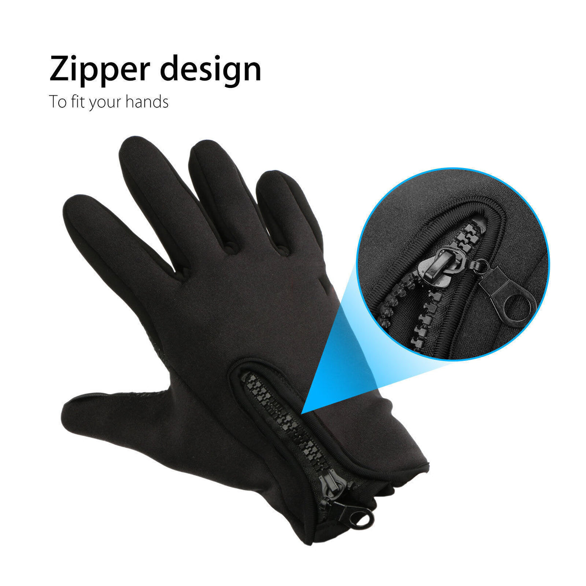 Winter Waterproof Touch Screen Gloves for Outdoor Sports - Thermal Windproof Mittens