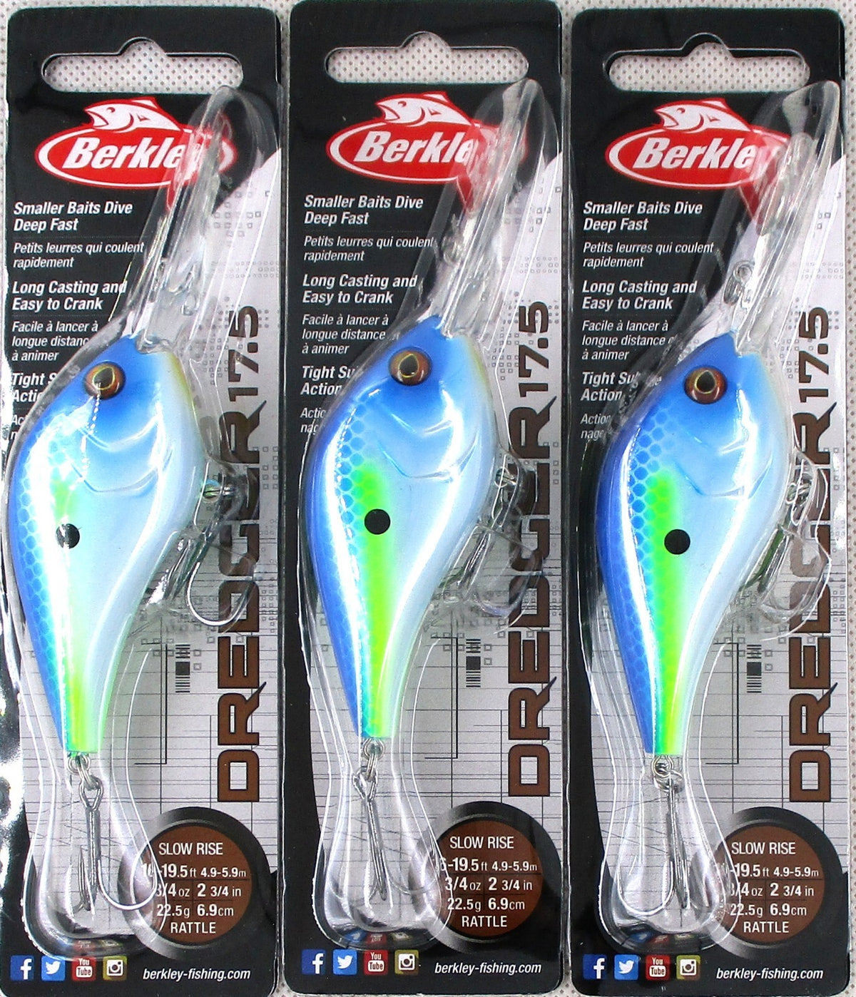 Deep Diving Crankbaits - 2 3/4 Inch, 3/4 Oz, Slow Rise, For Freshwater Fishing