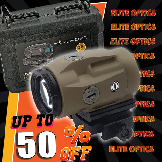 3X Waterproof Fogproof Magnifier Scope for Red Dot Sights - Compact Tactical Clone