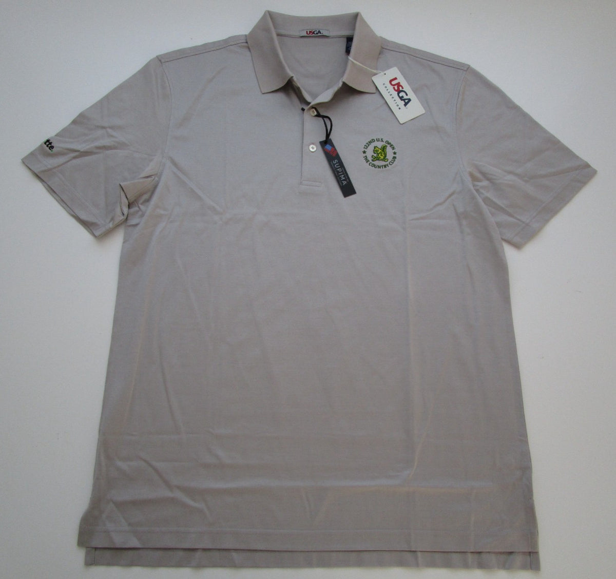 Men's Large USGA Polo Shirt - Golf Style Supima Cotton, 122nd US Open