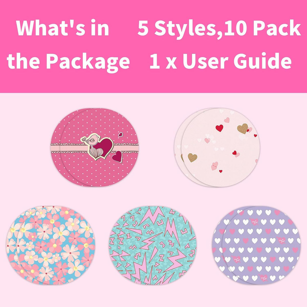 10 Pack Waterproof & Sweatproof Libre 3 Sensor Covers for Diabetes Monitoring