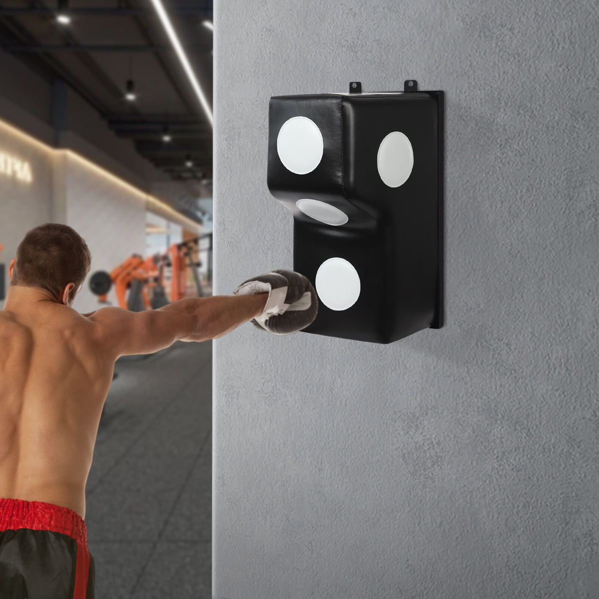 Wall Mount Boxing Punching Bag with Uppercut Target - Training Equipment