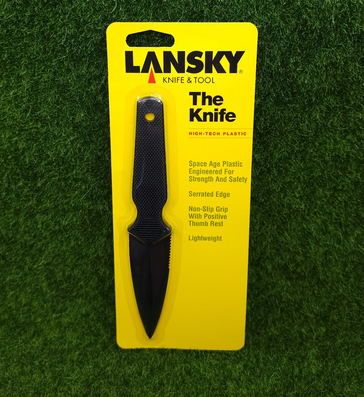 Utility Fixed Blade Knife 3.5 Inch with Non-Slip Grip - Lightweight Synthetic Construction