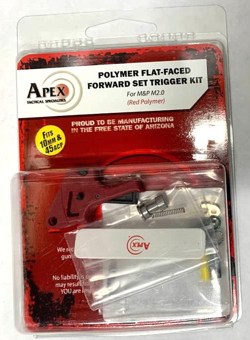 Polymer Flat-Faced Forward Set Trigger Kit for M&P M2.0 Pistols - Red