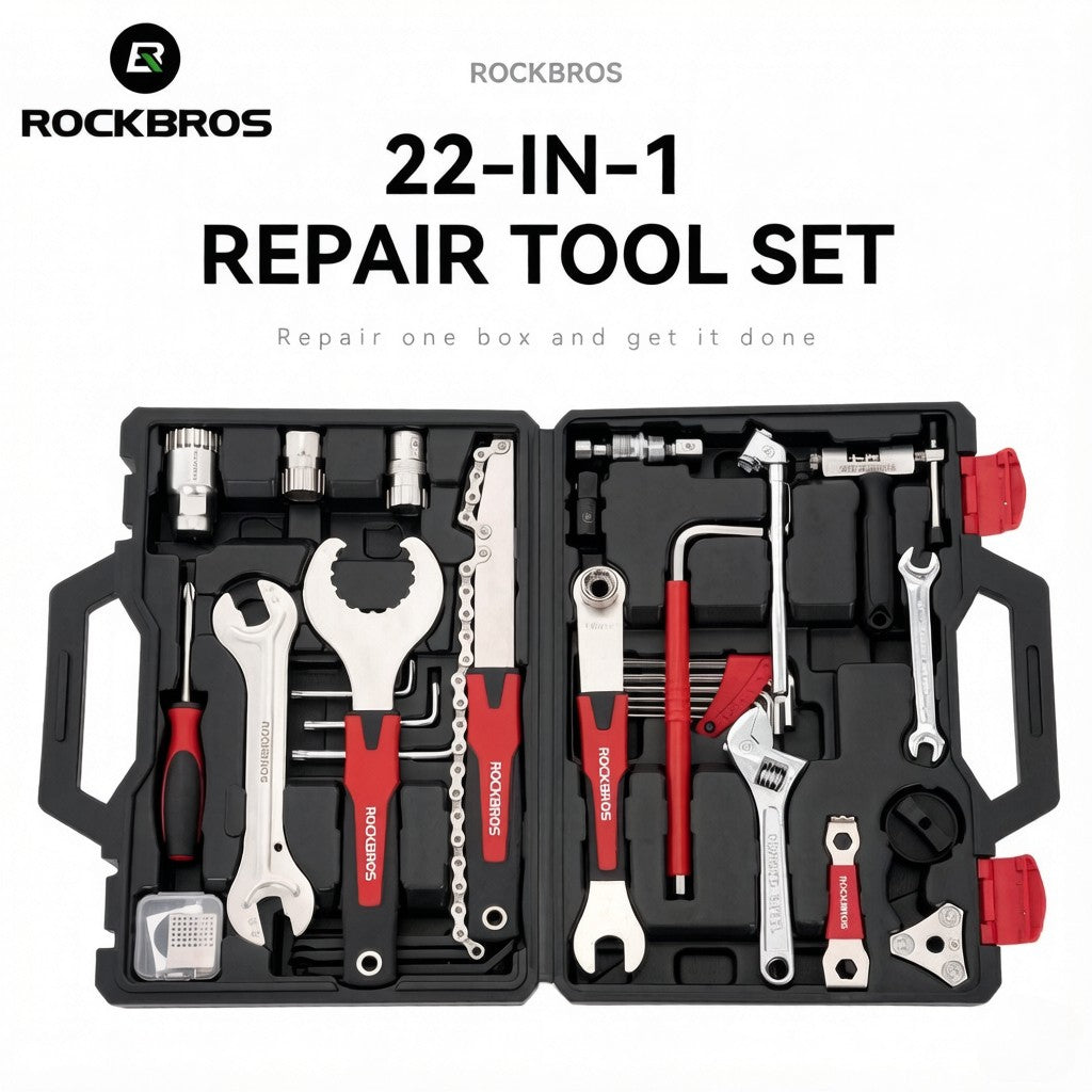 Bike Repair Tool Kit 22-Piece Cycling Maintenance & Emergency Set