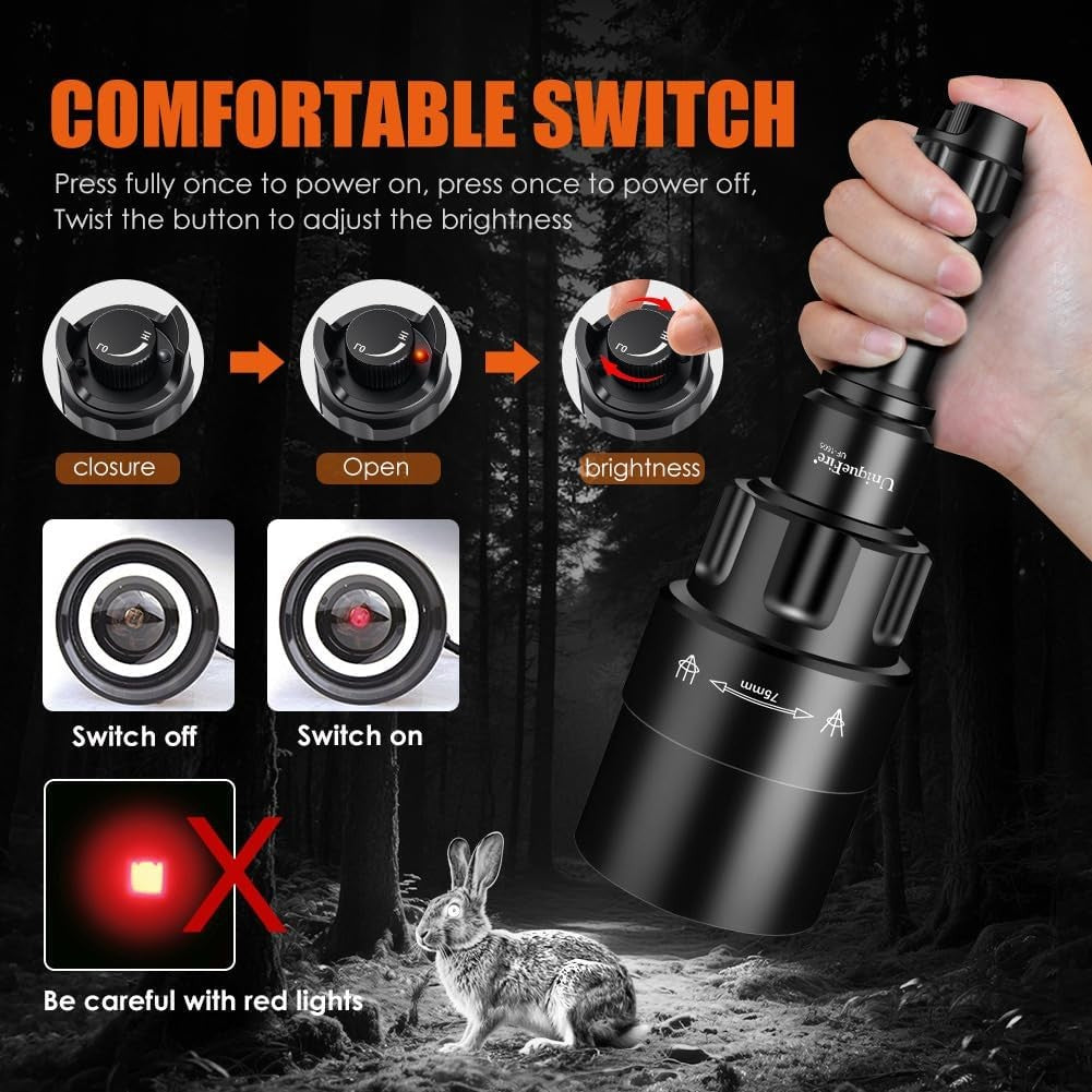 Infrared Flashlight T50/T67 IR Illuminator Dimmable Zoomable Night Vision