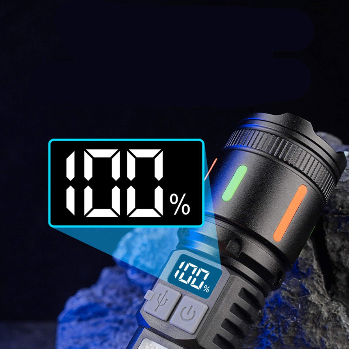 High Power 3000 Lumens Waterproof Shockproof Tactical Flashlight