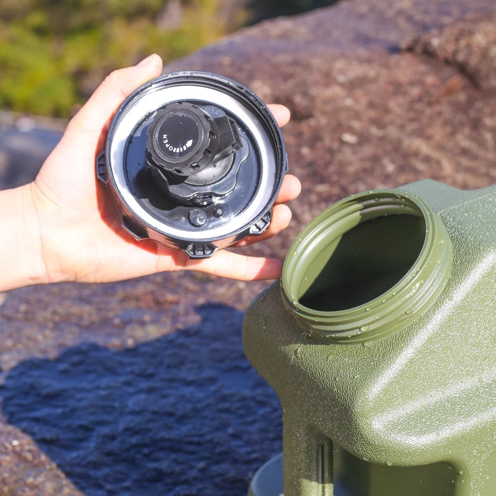 Portable Camping Shower with 7-Gallon Water Jug & Rechargeable Pump