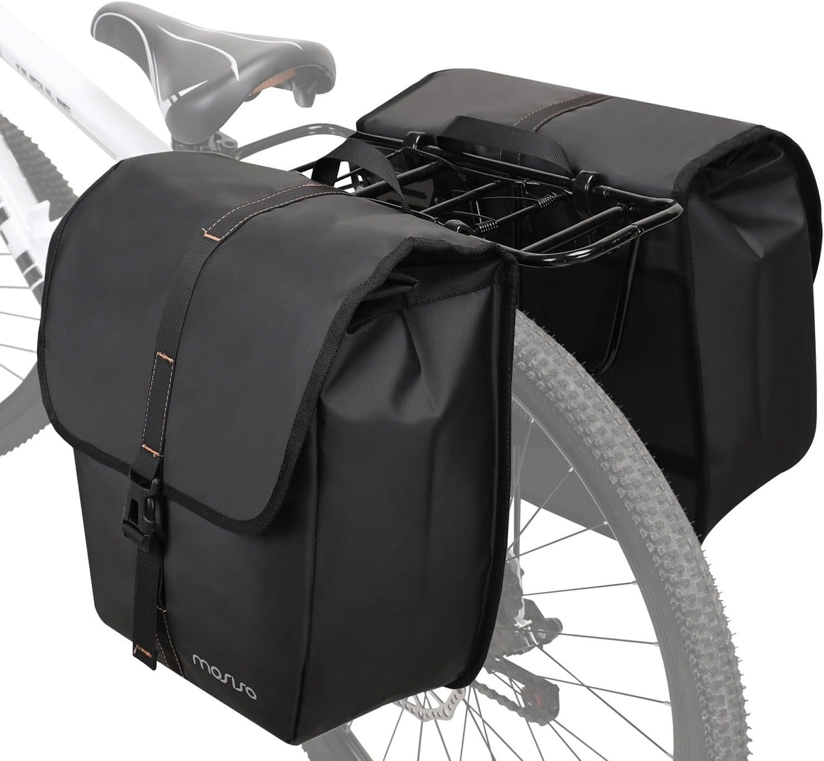 Waterproof 20L Bike Panniers 2-Pack Rear Rack Bags Cycling Storage
