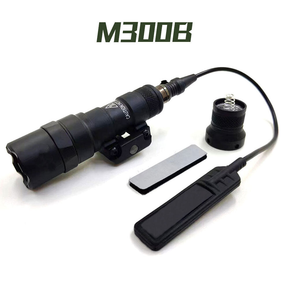 Tactical LED with Pressure Switch & Tail Cap - Black