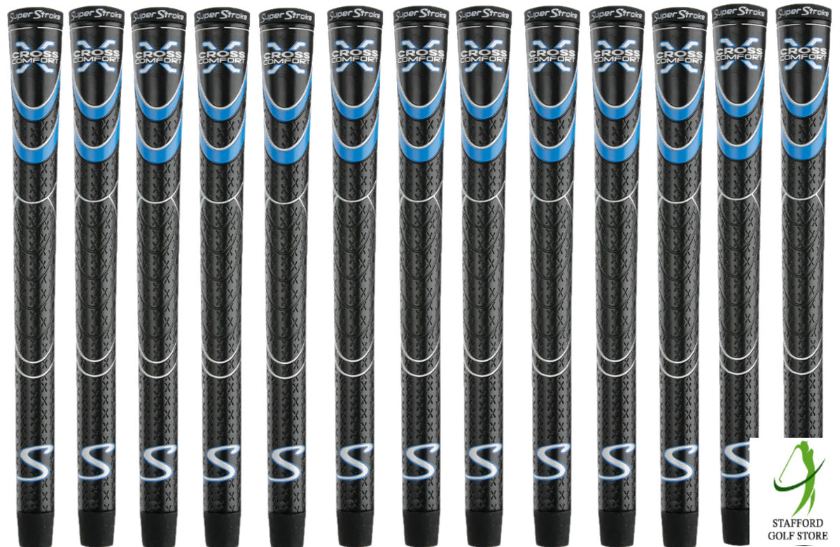 Golf Grip Set - Super Stroke Cross Comfort Undersize, Standard, Midsize & Jumbo