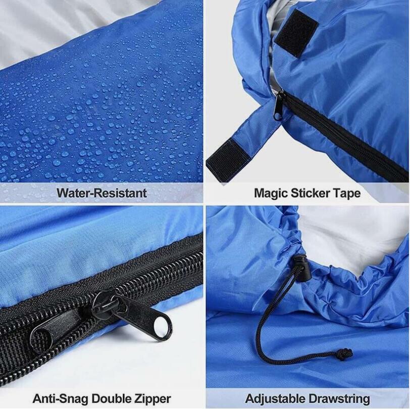 Adult Cold Weather Sleeping Bag Waterproof Winter Camping Bag - Big & Tall